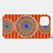 Tri Rainbow and Orange Chevron Case-Mate iPhone Hülle (Rückseite (Horizontal))
