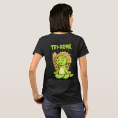 Tri-Rome Zen Triceratops: Cute Dinosaur Yoga at th T-Shirt (Schwarz voll)