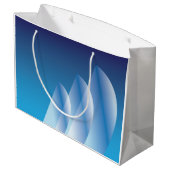 Tri-Sail Translucent Blue Sky Große Geschenktüte (Rückseite Schrägansicht)