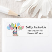 Tri Sheepadoodle Birthday Party Rücksendeadresse (Insitu)