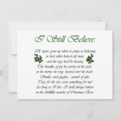 Tri Smooth Collie und Weihnachtskarte (Rückseite)