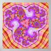 Tri-Spiral Push (12" x 12") Art Print Poster (Vorne)