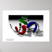 Tri Spiral rekursive rutierte Bilder Poster (Vorne)