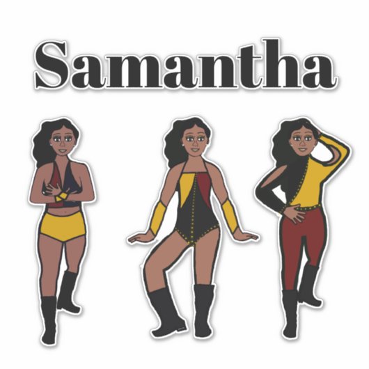 Tri Style Dancer Gold Cherry #1 Aufkleber (Vorderseite)