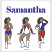 Tri Style Dancer RWB  #1 Aufkleber (Blatt)