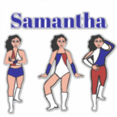 Tri Style Dancer RWB  #2 Sticker (Vorderseite)