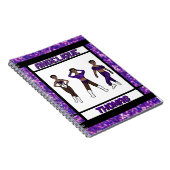 Tri-Styled Dancer Lila & Black Notebook #1 Notizblock (Rechte Seite)