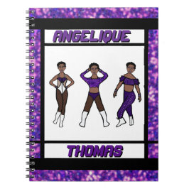 Tri-Styled Dancer Lila & Black Notebook #1 Notizblock