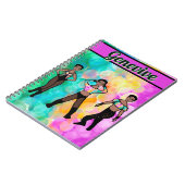 Tri-Styled Dancer Pastel & Black #1 Notebook Notizblock (Linke Seite)