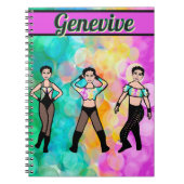 Tri-Styled Dancer Pastel & Black #1 Notebook Notizblock (Vorderseite)