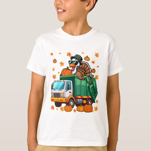 Tri Sungles Driving Garge Truck Erntedank Dr. T-Shirt (Vorderseite)