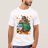 Tri Sungles Driving Garge Truck Erntedank Dr. T-Shirt (Vorderseite)