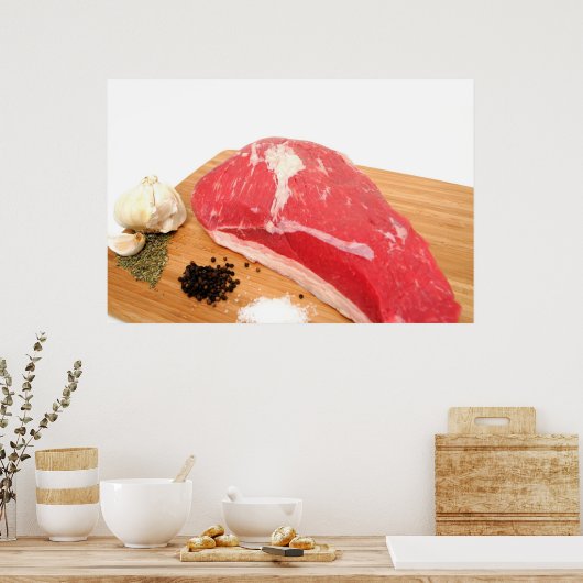 Tri Tip Roast und Arten Poster (Küche)