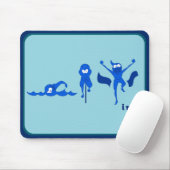 Tri Toon Logo im Blau für mousepad (Mit Mouse)