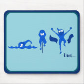 Tri Toon Logo im Blau für mousepad (Vorne)