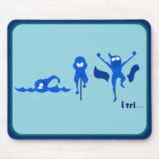 Tri Toon Logo im Blau für mousepad (Vorne)