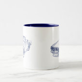 Tri TR6 Zweifarbige Tasse (Mittel)