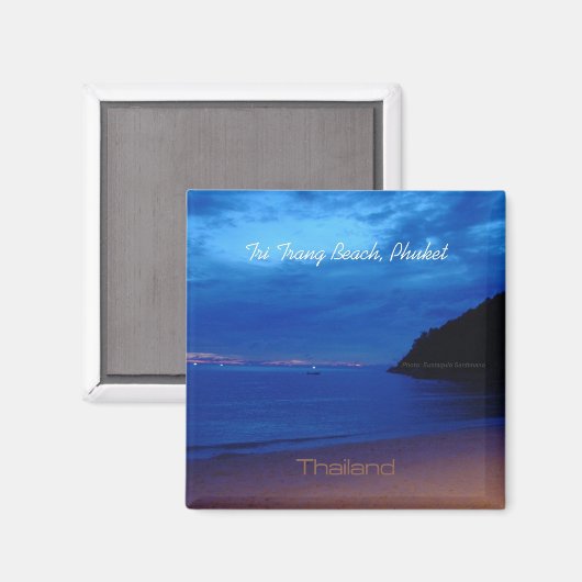 Tri Trang Beach Phuket Thailand Foto Magnete Magnet (Vorderseite/Rückseite)
