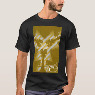 Tri Trees (Gelb) Dunkler T - Shirt