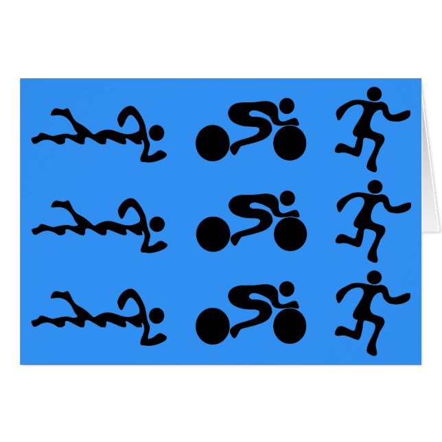 TRI Triathlon-Schwimmen-Fahrrad SCHWARZER (Vorderseite (Horizontal))