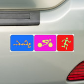 TRI Triathlon stellt Autoaufkleber dar (Auf Auto)