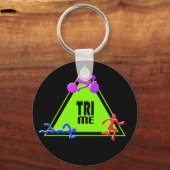 TRI Triathlon Swim Bike Run TRIANGLE TRI ME Design Schlüsselanhänger (Vorderseite)