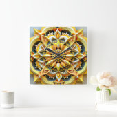 Triadische Uhrenkonstruktion Quadratische Wanduhr (Zuhause)