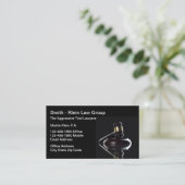 Trial Lawyer Upscale Editable Business Cards Visitenkarte (Stehend Vorderseite)