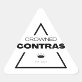 Triangel-Sticker Dreieckiger Aufkleber (Vorderseite)