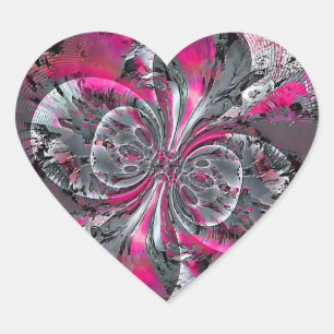 Triangle-Aufkleber für gemischte Signale Herz-Aufkleber