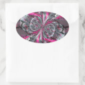 Triangle-Aufkleber für gemischte Signale Ovaler Aufkleber (Tasche)