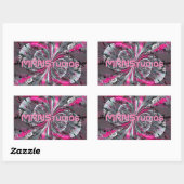 Triangle-Aufkleber für gemischte Signale Rechteckiger Aufkleber (Blatt)