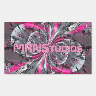 Triangle-Aufkleber für gemischte Signale Rechteckiger Aufkleber