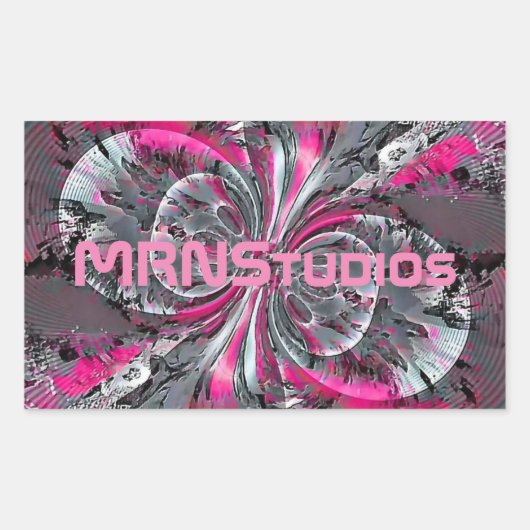 Triangle-Aufkleber für gemischte Signale Rechteckiger Aufkleber (Vorderseite)