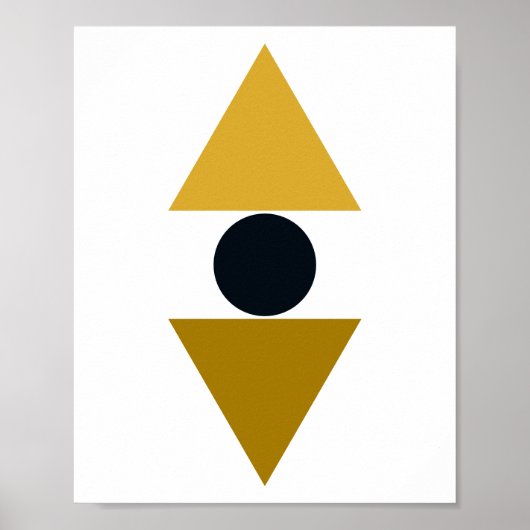 Triangle-Balance-Kunst Poster (Vorne)