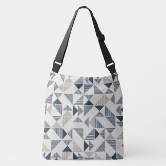 Triangle Blue Tote Bag Tragetaschen Mit Langen Trägern