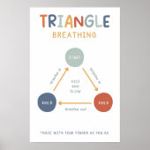 Triangle Boho Breathing Technique Class Poster (Vorne)