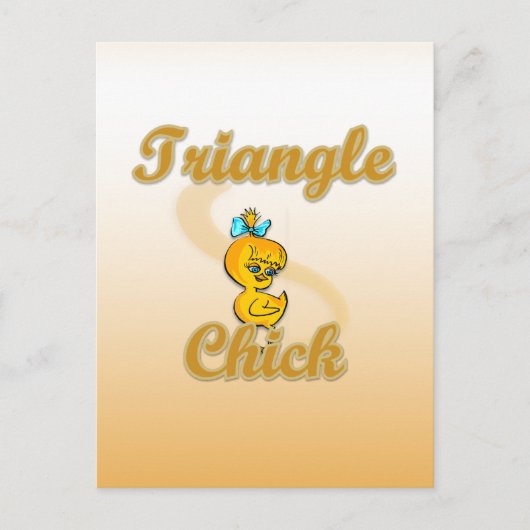 Triangle Chick Postkarte (Vorderseite)