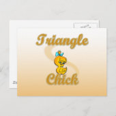 Triangle Chick Postkarte (Vorne/Hinten)