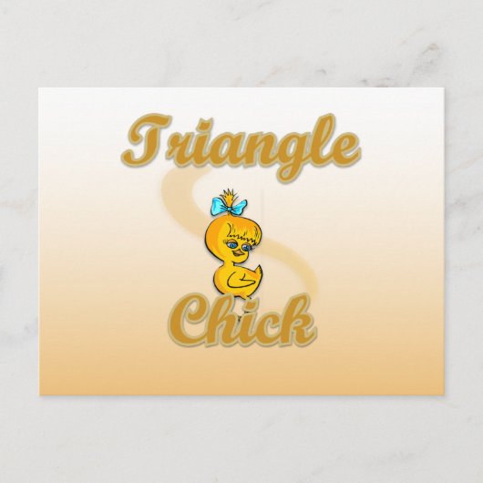 Triangle Chick Postkarte (Vorderseite)
