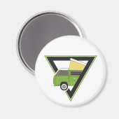 Triangle Classic Camper van Magnet (Vorderseite/Rückseite)