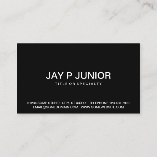 Triangle Classic Camper van Visitenkarte (Rückseite)