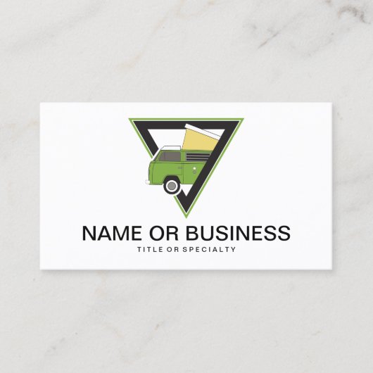 Triangle Classic Camper van Visitenkarte (Vorderseite)