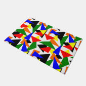 Triangle Collage Fußmatte (Schrägansicht)