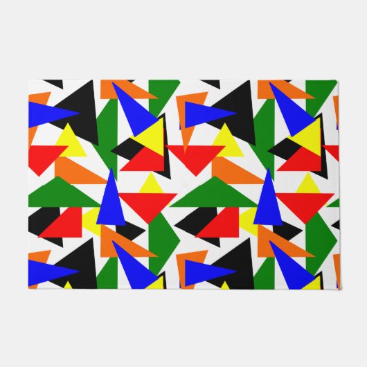 Triangle Collage Fußmatte (Vorderseite)