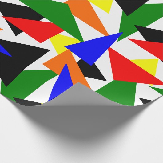 Triangle Collage Geschenkpapier (Ecke)