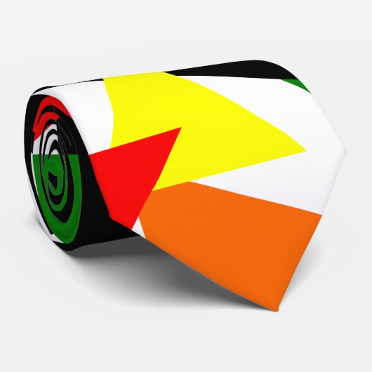 Triangle Collage Krawatte (Gerollt)