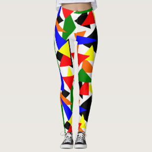 Triangle Collage Leggings