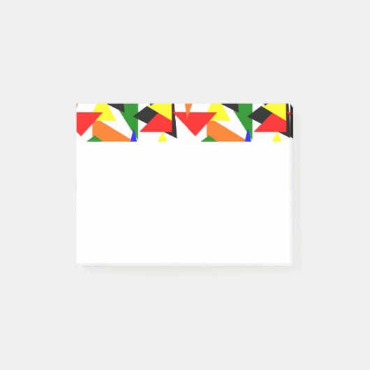 Triangle Collage Post-it Klebezettel (Vorderseite)
