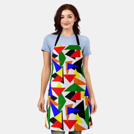Triangle Collage Schürze (Getragen)